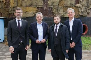 Анатолій Куцевол ознайомив німецьку делегацію з наслідками російських атак на одній зі столичних ТЕЦ