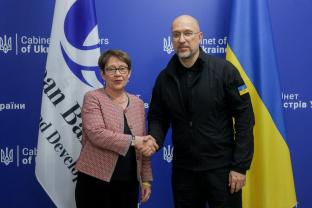 Денис Шмигаль провів зустріч з Президенткою ЄБРР Оділь Рено-Бассо