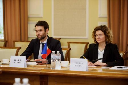 Ярослав Демченков та директор французької місії з відбудови України Ромен Дестйо обговорили посилення співпраці між країнами
