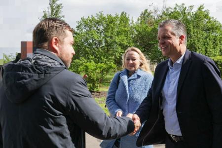 Анатолій Куцевол ознайомив німецьку делегацію з наслідками російських атак на одній зі столичних ТЕЦ