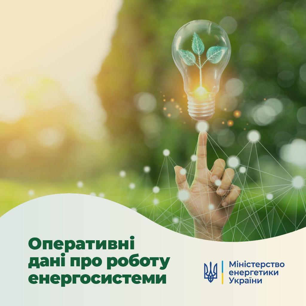Ситуація в енергосистемі станом на 30 травня: виробленої електроенергії достатньо для покриття потреб споживачів, через негоду знеструмлено десятки населених пунктів у Дніпропетровській та Запорізькій областях 