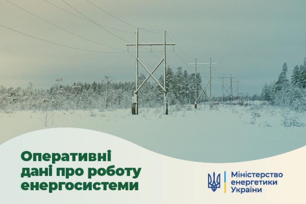 Ситуація в енергосистемі на 26 листопада