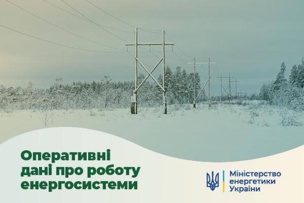 Ситуація в енергосистемі на 20 грудня